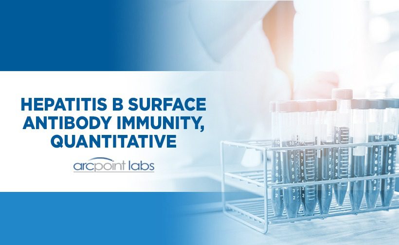 Hepatitis B Surface Antibody Immunity - Quantiative | ARCpoint Lab Tampa